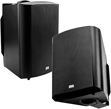 OSD Audio 5.25" Outdoor Patio Speaker Pair 120W, IP54 Weather Resistant, Black AP520