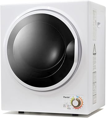 Panda Portable Clothes Dryer – 1.5 cu.ft Compact Electric Dryer, 850W, Stainless Steel Tub, 110V – Ideal for Apartments, Dorms & Small Loads