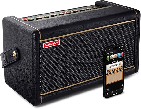 Positive Grid Spark 2 50W Smart Guitar Practice Amp & Bluetooth Speaker with Built-in Looper, AI Features & Smart App for Electric, Acoustic, & Bass Guitar