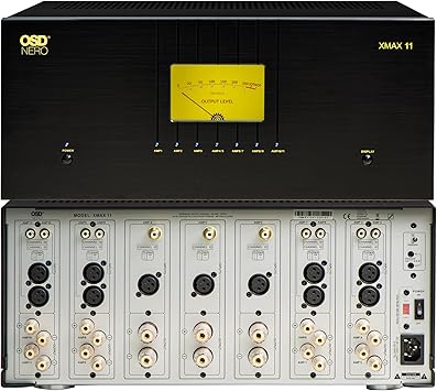 OSD Audio Nero XMAX11 Class A/B 11-Ch Home Theater Amplifier, 3X 310W + 8X 135W, 2X Toroidal Transformers, XLR/RCA Inputs