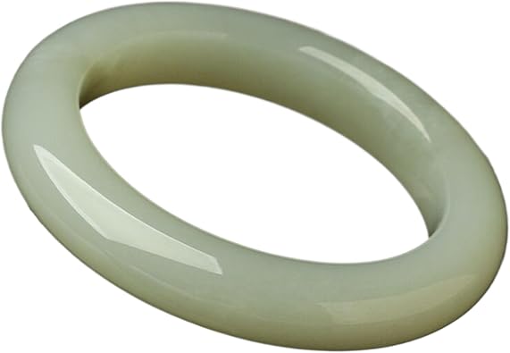 Bracelets Jewelry Gifts Attract Wealth and Good Luck 天然和田玉 Wealth Green Hetian jade Bracelet Spiritual Gift 手镯 Fengshui Natural Jade Bangle Bracelet For Women 女新疆晴水玉镯子 H-381