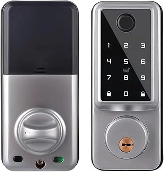 Waterproof Smart Deadbolt Locks for Home Biometric Fingerprint Digital Keypad Entry Door Lock