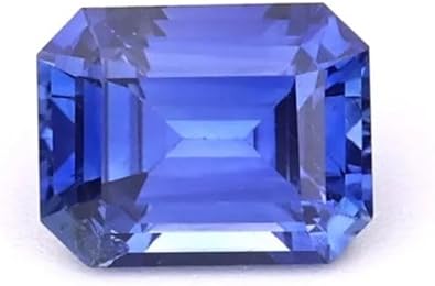 Natural Blue Sapphire Emerald Cut Octagon Loose Gemstone Certified Stone for Ring Making Jewelry September Birthstone Gift 14x12mm (1 Piece)